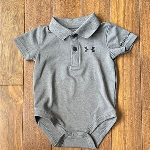 Under Armour Charcoal Infant Polo Onesie